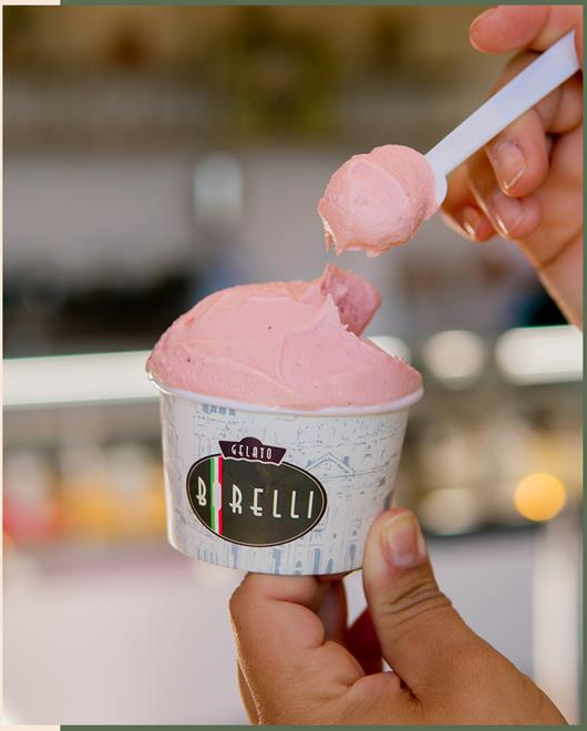 Copinho de gelato artesanal Gelato Borelli